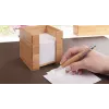 WEDO 61 707 bamboe notitiebox met 900 vellen, 90 x 90 mm