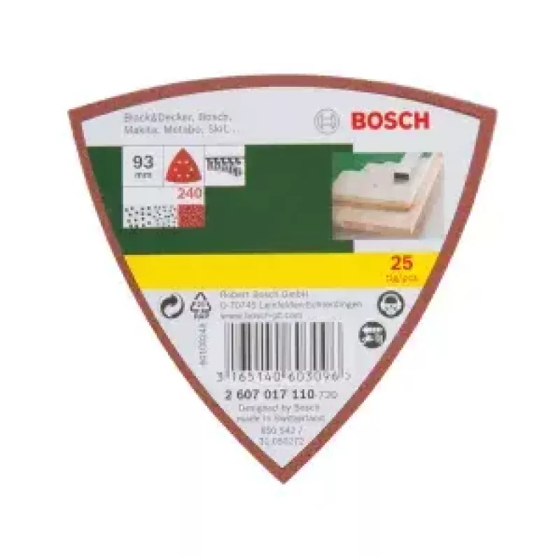 Bosch 2607017110 25 st. schuurblad
