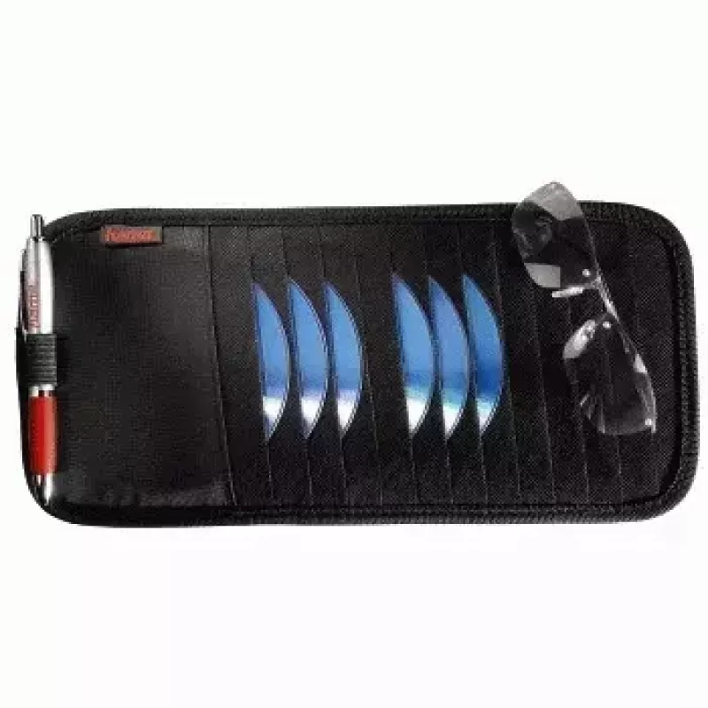 Hama auto-zonnekleptas, 12 cd's 12 discs zwart