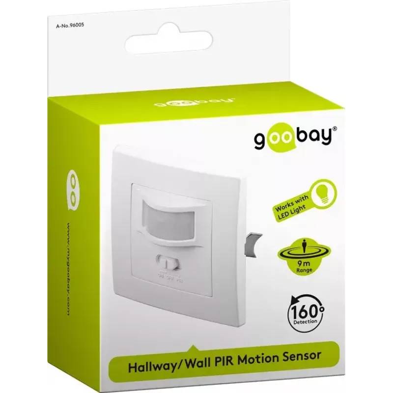 Wandmontagesensor Goobay wit 96005