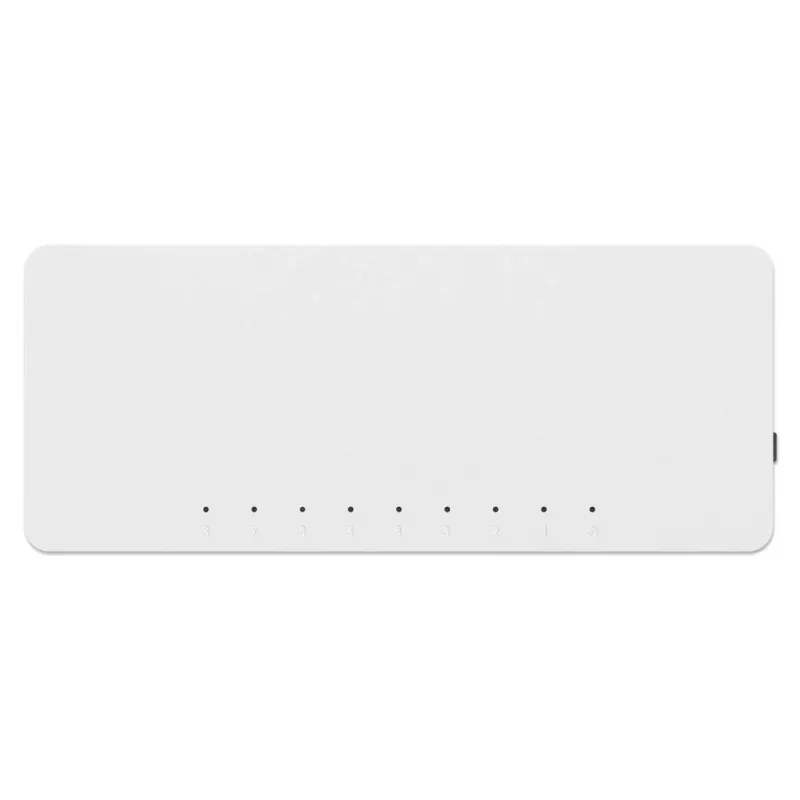 Manhattan 8-poorts Fast Ethernet-switch, kunststof, drie jaar garantie, doos