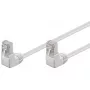 Patchkabel Goobay CAT 5e 2x 90° haaks F/UTP wit 0,25 m