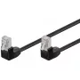 Goobay CAT 5e patchkabel 2x 90° haaks F/UTP zwart 5 m