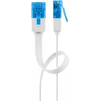 Goobay CAT 6A platte patchkabel U/UTP wit 15 m