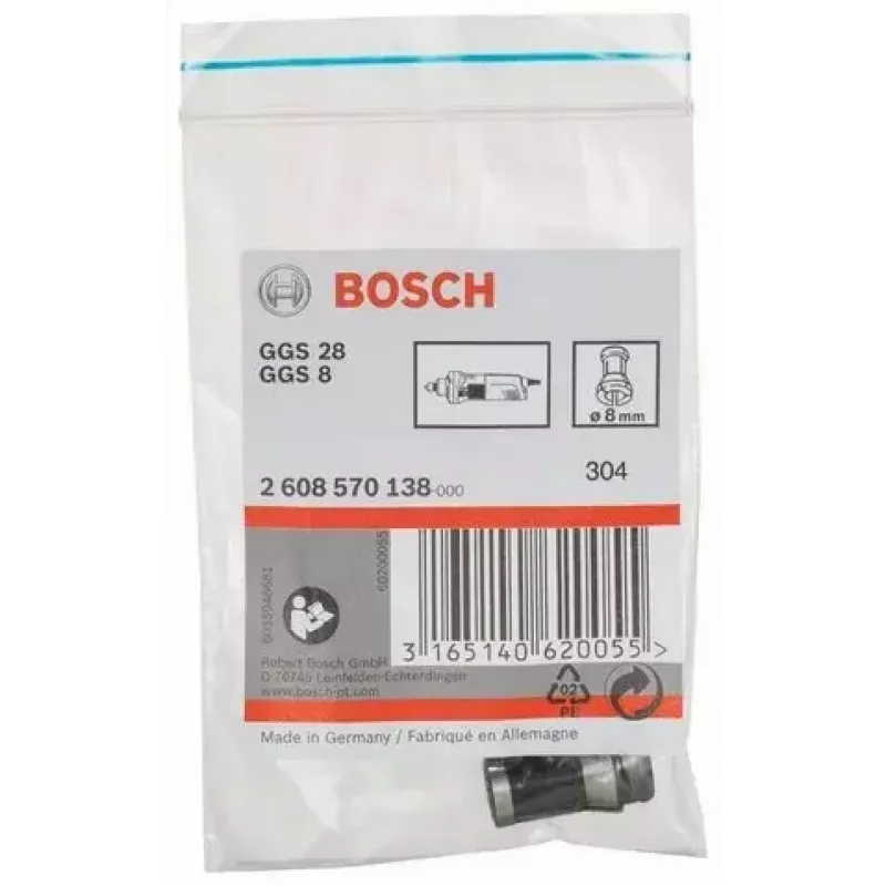 Bosch 2608570138 spantang, 8 mm, voor GGS 28 CE