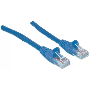 Intellinet netwerk-patchkabel, Cat6, 20 m, blauw, CCA, U/UTP, PVC, RJ45, vergulde contacten, rastanasvrij, knikbescherming, levenslange garantie