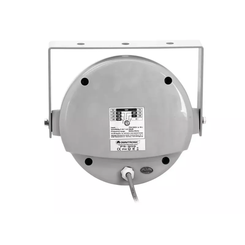 Luidspreker Omnitronic 80710374 wit bedraad 30 W