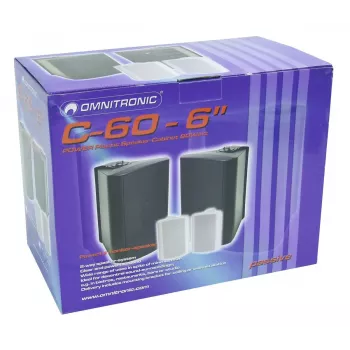 2-weg luidspreker Omnitronic 11036718 zwart bedraad 50 W