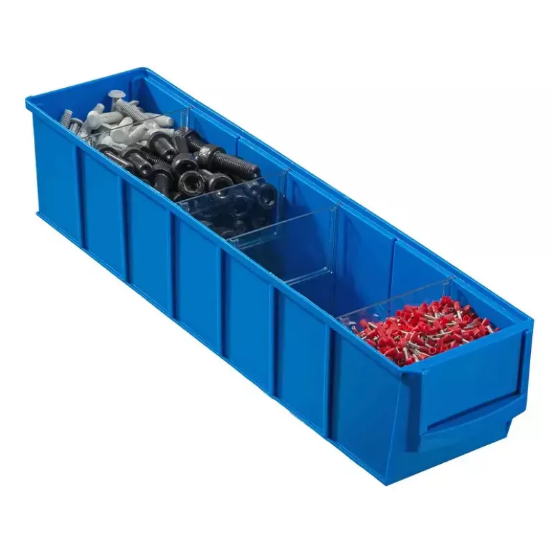Kleine-onderdelenbox Allit 456540 polypropyleen blauw 91x400x81 mm