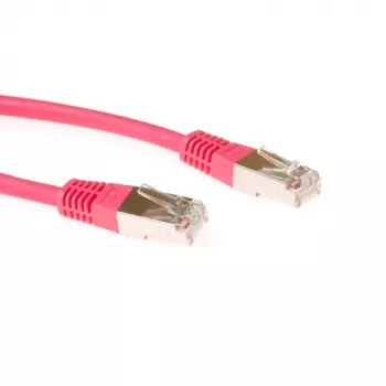 ACT rood 1 meter F/UTP CAT5E patchkabel met RJ45-stekkers