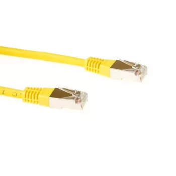 F/UTP CAT5E patchkabel ACT IB7815 15 meter RJ45-stekker geel