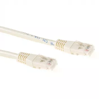 ACT ivoor 0,5 m LSZH U/UTP CAT6A patchkabel met RJ45-stekkers