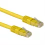 ACT Geel 10 meter LSZH U/UTP CAT6A patchkabel met RJ45-stekkers