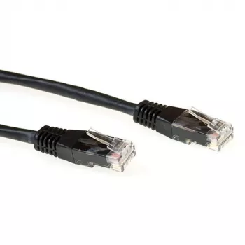 ACT zwart 7 meter LSZH U/UTP CAT6A patchkabel met RJ45-stekkers