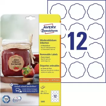 Zelfklevend printeretiket Avery 5085
