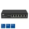 ACT 6-poorts netwerkswitch, 10/100 Mbit/s, 4x PoE+ (30 W) poort