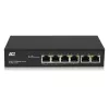 ACT 6-poorts netwerkswitch, 10/100 Mbit/s, 4x PoE+ (30 W) poort