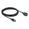 USB-verlengkabel met stroomvoorziening DeLOCK 85983 12 V 4 m zwart
