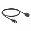 Verlengkabel met stroomvoorziening USB DeLOCK 85985 24 V 1 m zwart