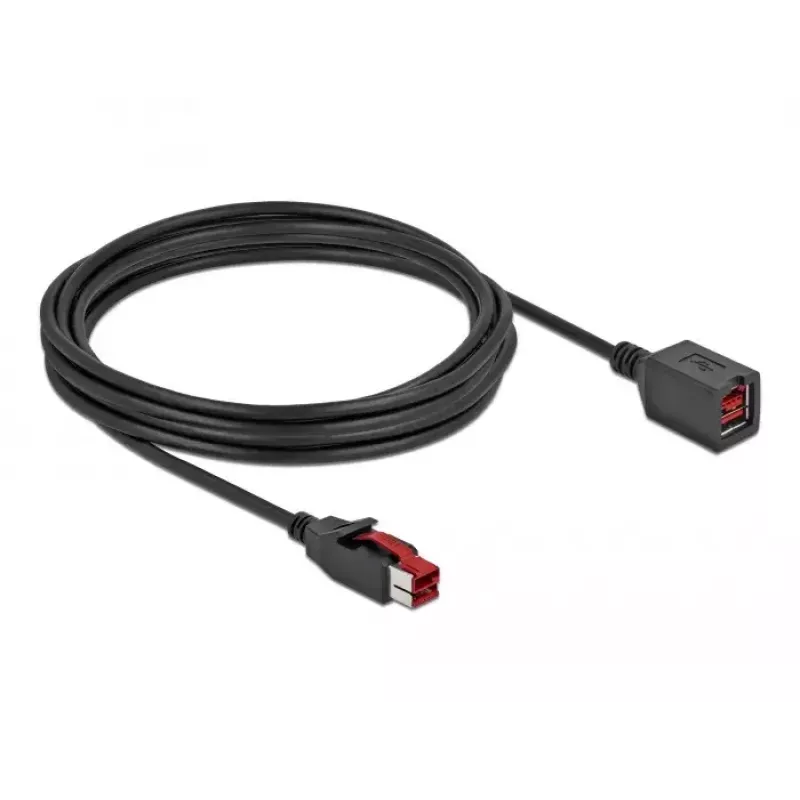 Actieve USB-verlengkabel DeLOCK 85988 24 V 4 m zwart