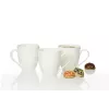 Ritzenhoff & Breker Gusto Jumbo koffiebeker, 0,6L, wit porselein, vaatwasmachinebestendig, 110mm - 6-pack (088762)