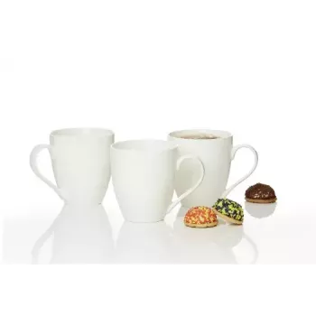 Ritzenhoff & Breker Gusto Jumbo koffiebeker, 0,6L, wit porselein, vaatwasmachinebestendig, 110mm - 6-pack (088762)
