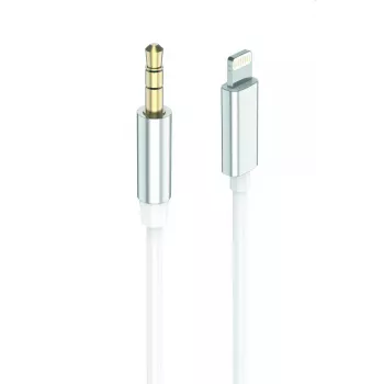 Audiokabel 2GO 797218 1m 3,5mm Lightning wit