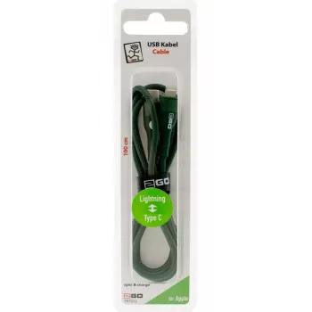 Lightning-kabel 2GO 797312 1 m groen USB-C-stekker