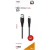 USB-kabel 2GO 797281 1m USB-B USB-C zwart