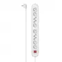 Hama 00223041 stroomverdeler 1,5 m 10 AC-uitgangen binnen wit