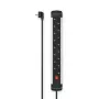 Hama 00223105 stekkerdoos 1,5 m 8 AC-uitgangen binnen zwart, grijs