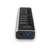 Lindy 4 poorts USB 3.0 hub met 3 Quick Charge 3.0 aansluitingen
