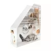 Tijdschriftenverzamelaar HERMA rechtopstaande verzamelaar katten A4 geel