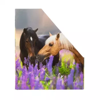 Tijdschriftenhouder Herma A4 Pferdewiese elegant paardenkoppel-design