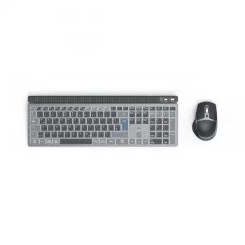 Hama WKM-750 draadloze multi-device toetsenbord-en-muisset, LED, QWERTZ, zwart