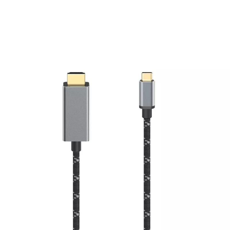 Hama 00200509 HDMI-kabel 1,5 m HDMI type A (standaard) USB Type-C zwart