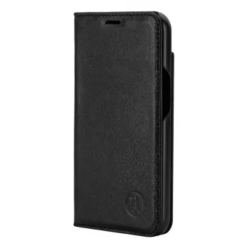 Wallet-hoes JT BERLIN 11106 voor iPhone 16E 15,4 cm zwart