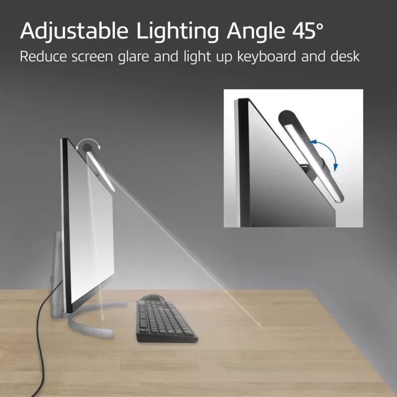 Monitor LED-lichtbalk ACT AC8055 — dimbare, USB-gevoede beeldschermlamp