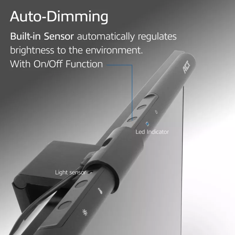 Monitor LED-lichtbalk ACT AC8055 — dimbare, USB-gevoede beeldschermlamp