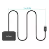 Manhattan USB-C contact-chipkaartlezer met MicroSD-slot, USB Type-C stekker naar contactlezer-interface en microSDXC, ondersteunt Windows, macOS en Linux, leest SIM-kaarten met adapter, kabel 1 m, zwart, drie jaar garantie