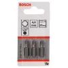 Bosch 2607001724 Zeskantbit 4 mm, extra hard, C 6,3, 3 st.