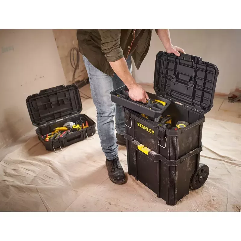 Trolleykoffer Stanley STST83319-1 kunststof zwart geel