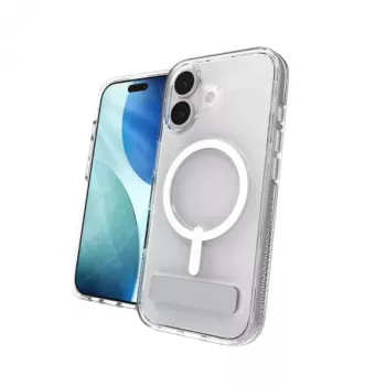 ZAGG Crystal Palace Snap Kickstand hoesje voor Apple iPhone 17, cover, Apple, iPhone 17, 16 cm (6,3 inch), transparant