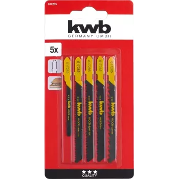 Decoupeerzaagblad KWB 617285 hooggekoolstofstaal 5 stuks
