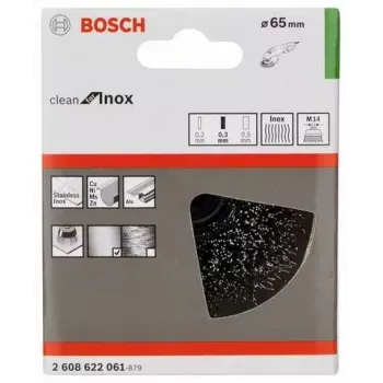 Potborstel Bosch 2 608 622 061 diameter 6,5 cm draaddikte 0,3 mm