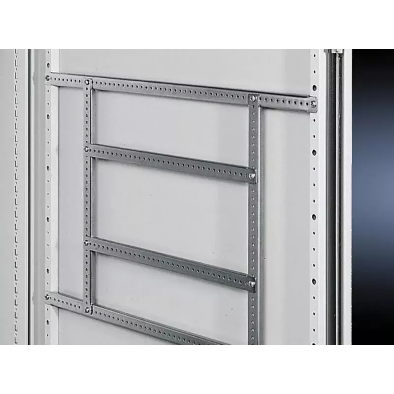 Server-/rackaccessoire Rittal TS 4309.000 — stalen behuizing, zilver, diepte 390 mm, compatibel met TS/SE/CM/TP