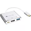 Techly IADAP USB31-HDMIPTY laptopdock/poortreplicator bedraad USB 3.2 Gen 1 (3.1 Gen 1) Type-C zilver