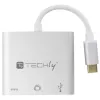 Techly IADAP USB31-HDMIPTY laptopdock/poortreplicator bedraad USB 3.2 Gen 1 (3.1 Gen 1) Type-C zilver