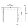 Techly ICA-PLB 736F tv-muurbeugel 2,03 m (80 inch) zwart
