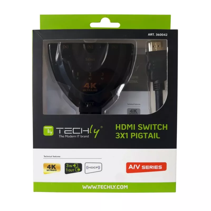 Techly IDATA HDMI-3F30 videoschakelaar